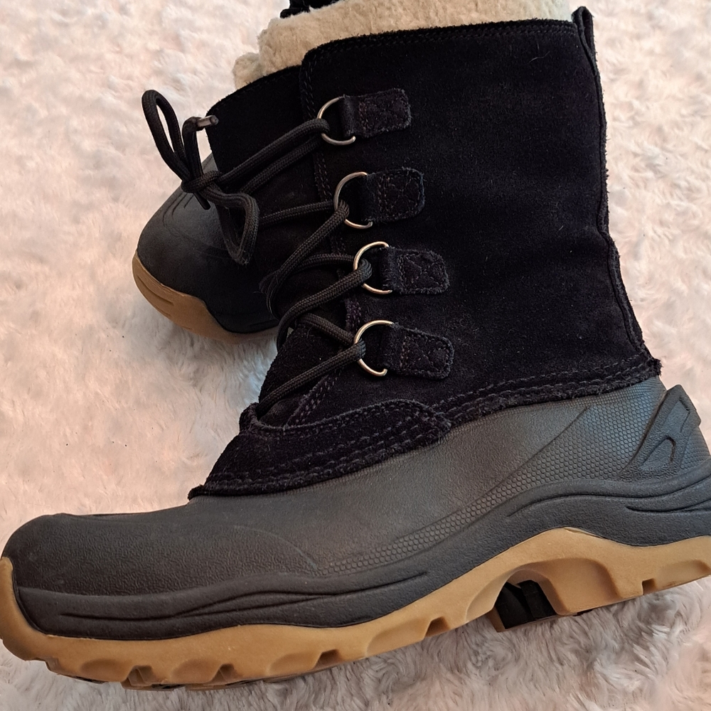 Lands end boys youth 5 lined snow boots